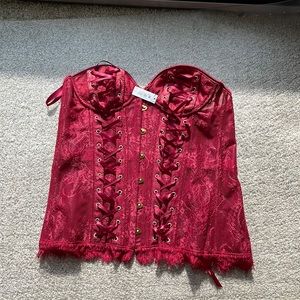 Adore Me Red Corset